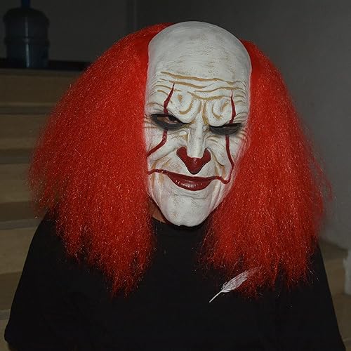 Miniatura 2 de Máscara de Halloween para hombres, máscaras de payaso aterradoras para adultos