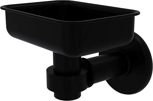 Allied Brass 2032 Continental Collection - Jabonera para montar en la pared, color negro mate