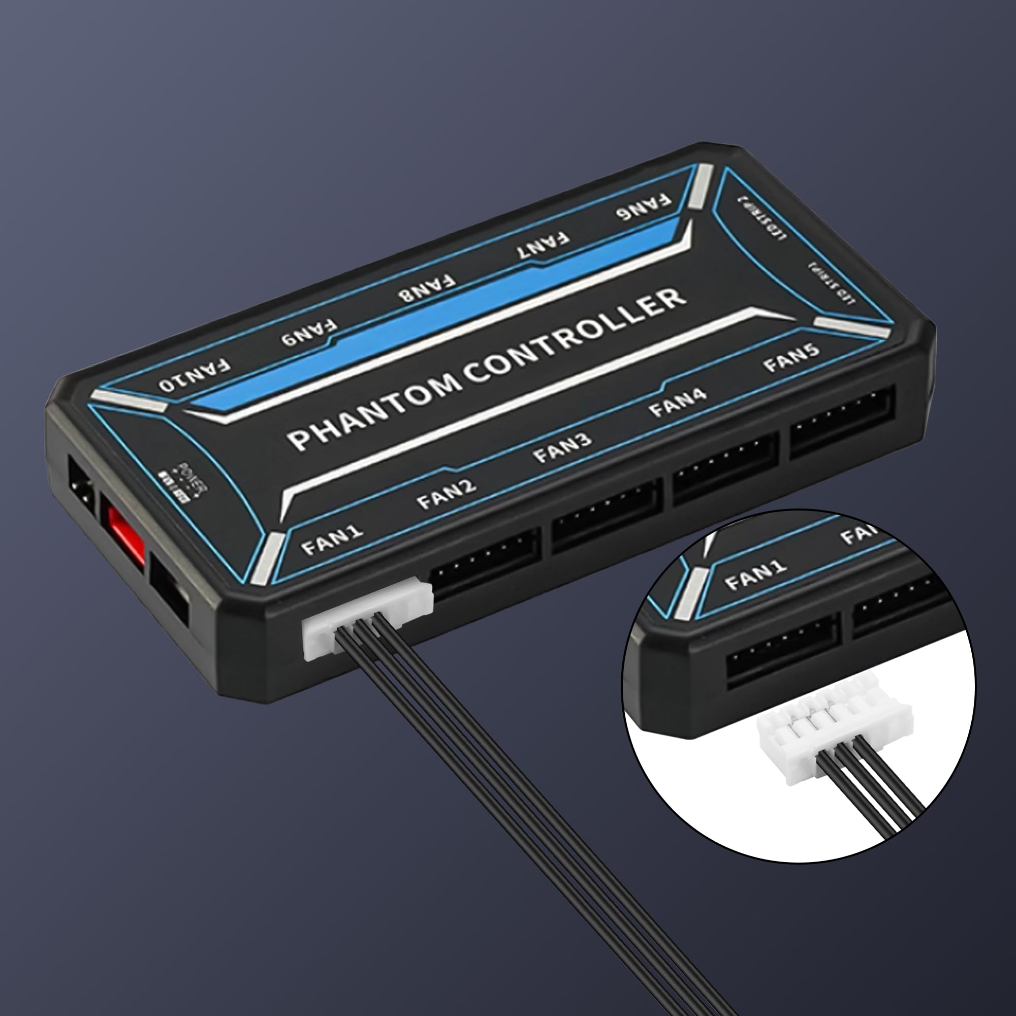 YAODHAOD Adaptador de controlador de ventilador de 5V ARGB a 4/6 pines 1PCS, compatible con Coolmoon EZDIY-FAB Corsair RGB Fan Hub, Otros ventiladores de PC de 4-6 pines y dispositivos LED (ARGB 3
