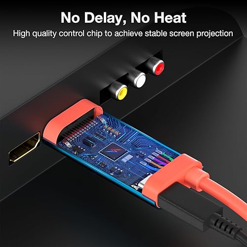 Miniatura 5 de QCEs USB C to HDMI Cable for SwitchOLED, Portable Switch Dock 4K HDMI TV Adapter Cord with Charging 6.6Ft Compatible with Nintendo Switch Dock,