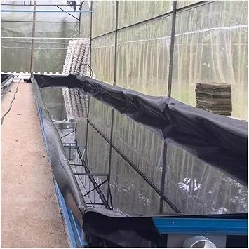 Image HDPE waterproof membrane Pond Liner 50 Mil Pond Skins Liner for Waterfall, Pond and Fish Ponds Black HDPE Pond Liner for Small Ponds, Fish Ponds, Streams Fountains a(Size:20x33ft/6x10m,Color:0.5mm)