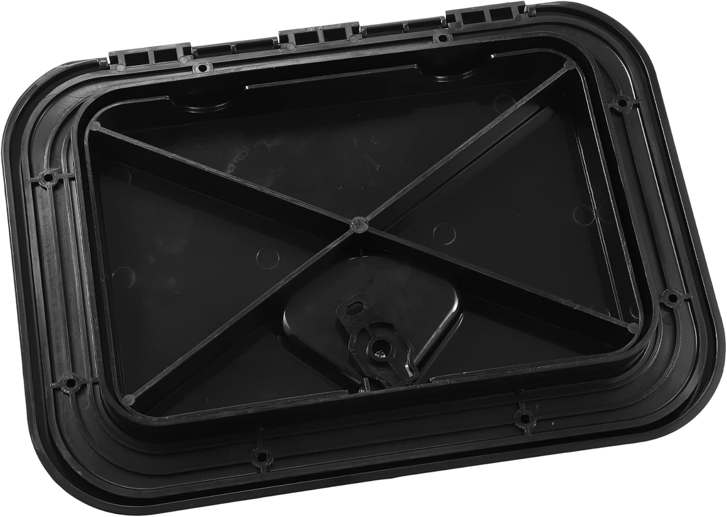 X AUTOHAUX 14.76 Inch x 10.63 Inch Marine Deck Access Inspection Hatch Plate Lid Cover for Boat