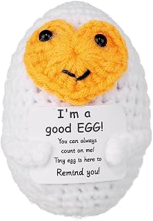 Easter Egg Fillers Inspirational Gifts Crochet Positive Egg Christmas Birthday Valentines Gift for Kids Him Her (Good Eggs)