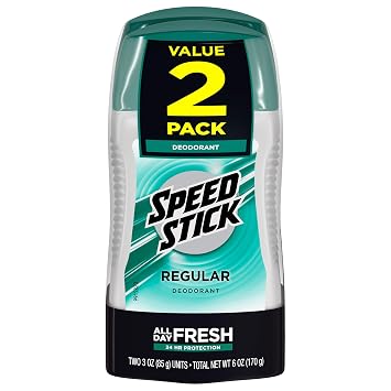 Speed Stick Deodorant, Regular 3 oz Pack of 2