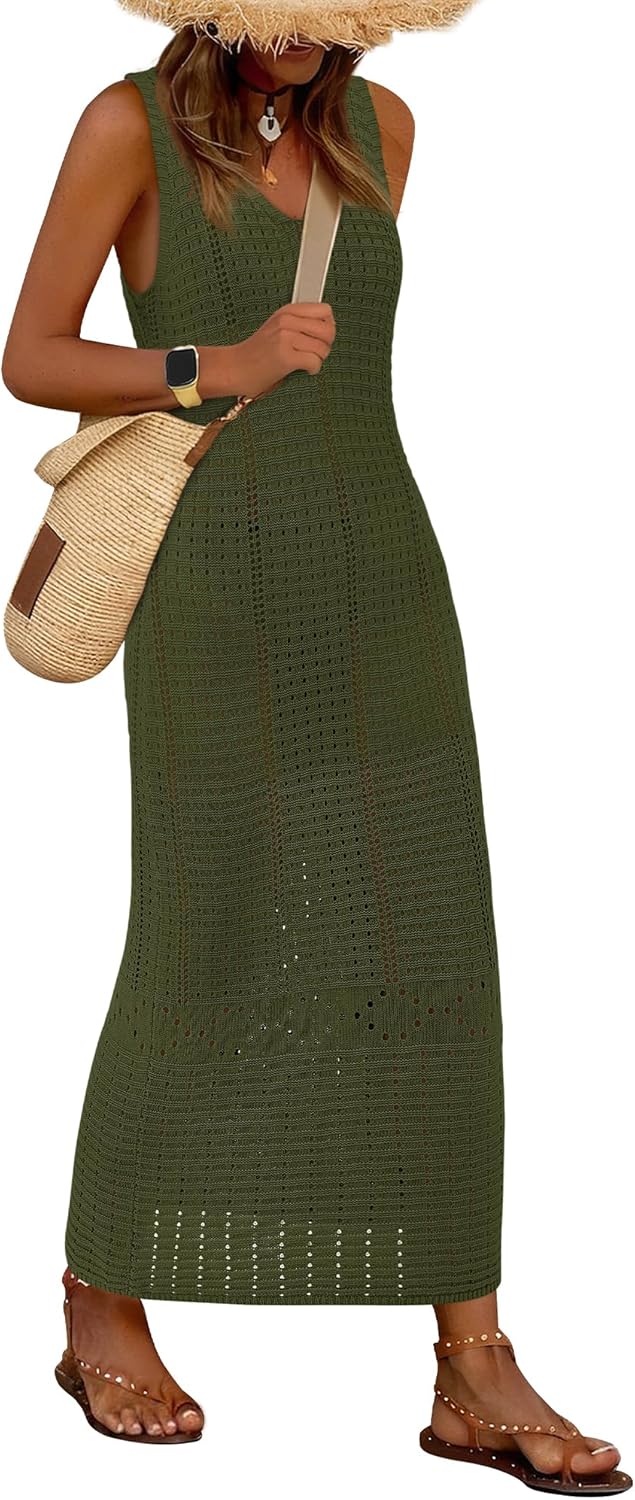 BTFBM Crochet Swimsuit Coverup for Women Summer Outfits Spring 2026 Swimwear Bathing Suit Cover Up Beach Vacation Clothes