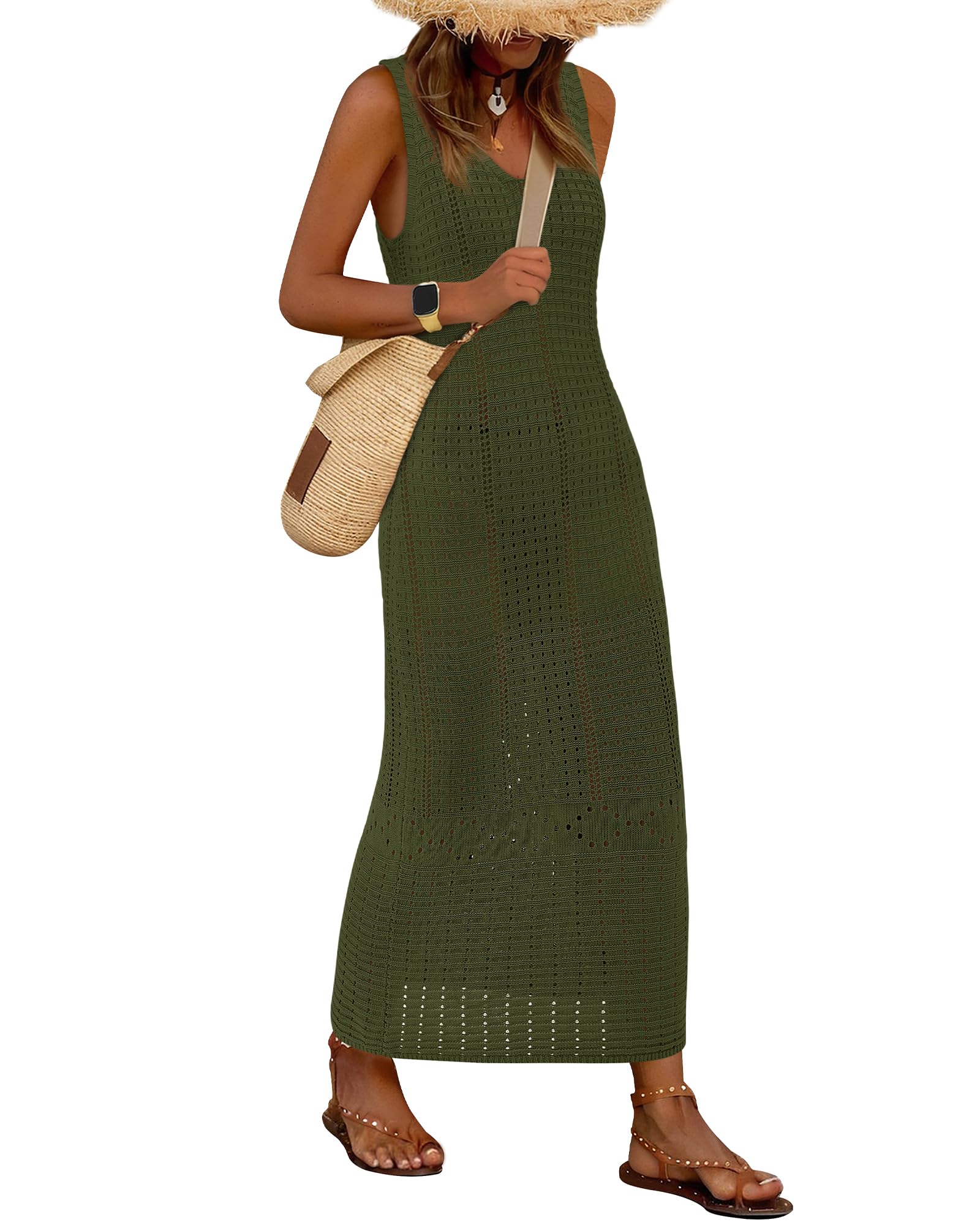 BTFBM Crochet Swimsuit Coverup for Women Summer Outfits Spring 2026 Swimwear Bathing Suit Cover Up Beach Vacation Clothes