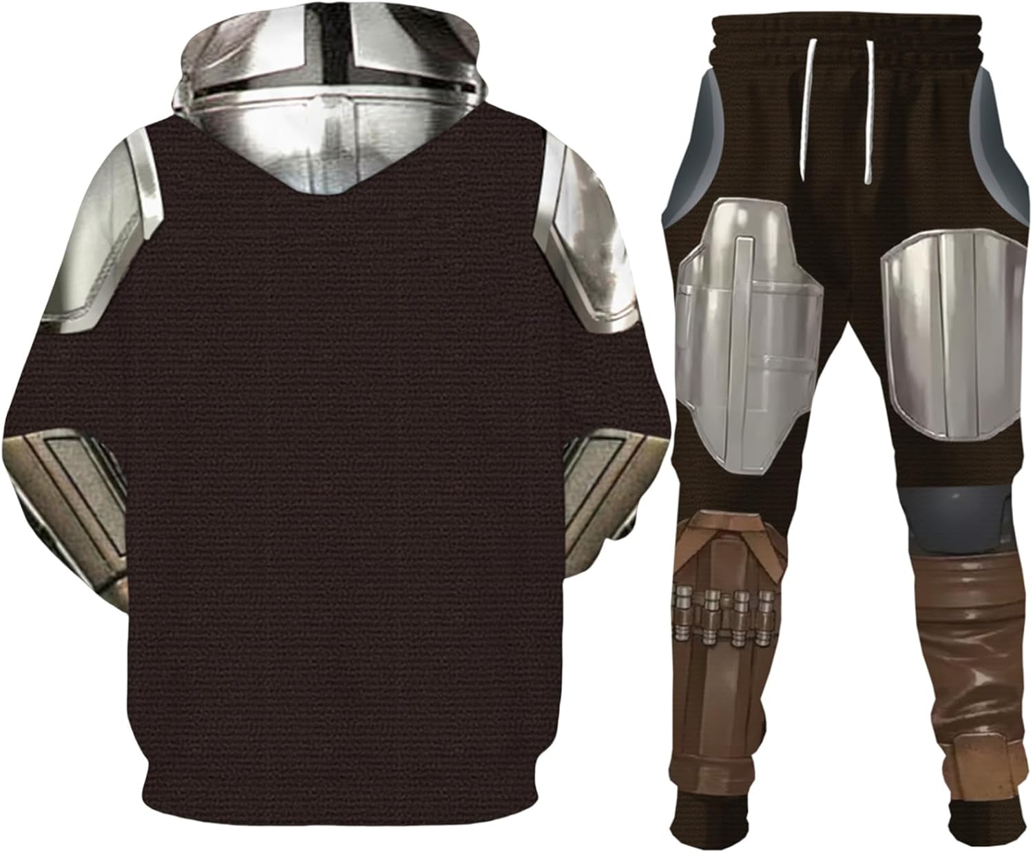 Adult Men's Hoodie Set for Halloween and Christmas Cosplay 3D Print Unisex Lounge Sweatshirt Suit Bring Pants - Image 4