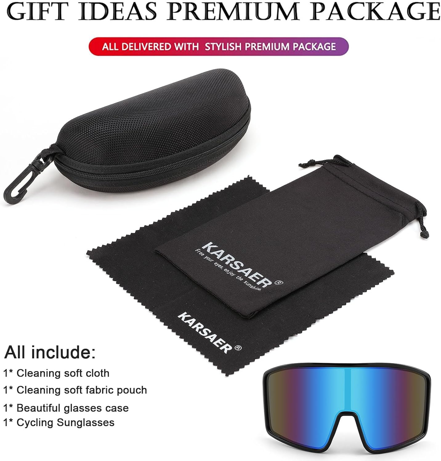 Karsaer Vision Sports Cycling Sunglasses Rave Visor Outdoor Baseball Softball Glasses 80s Shades Women Men