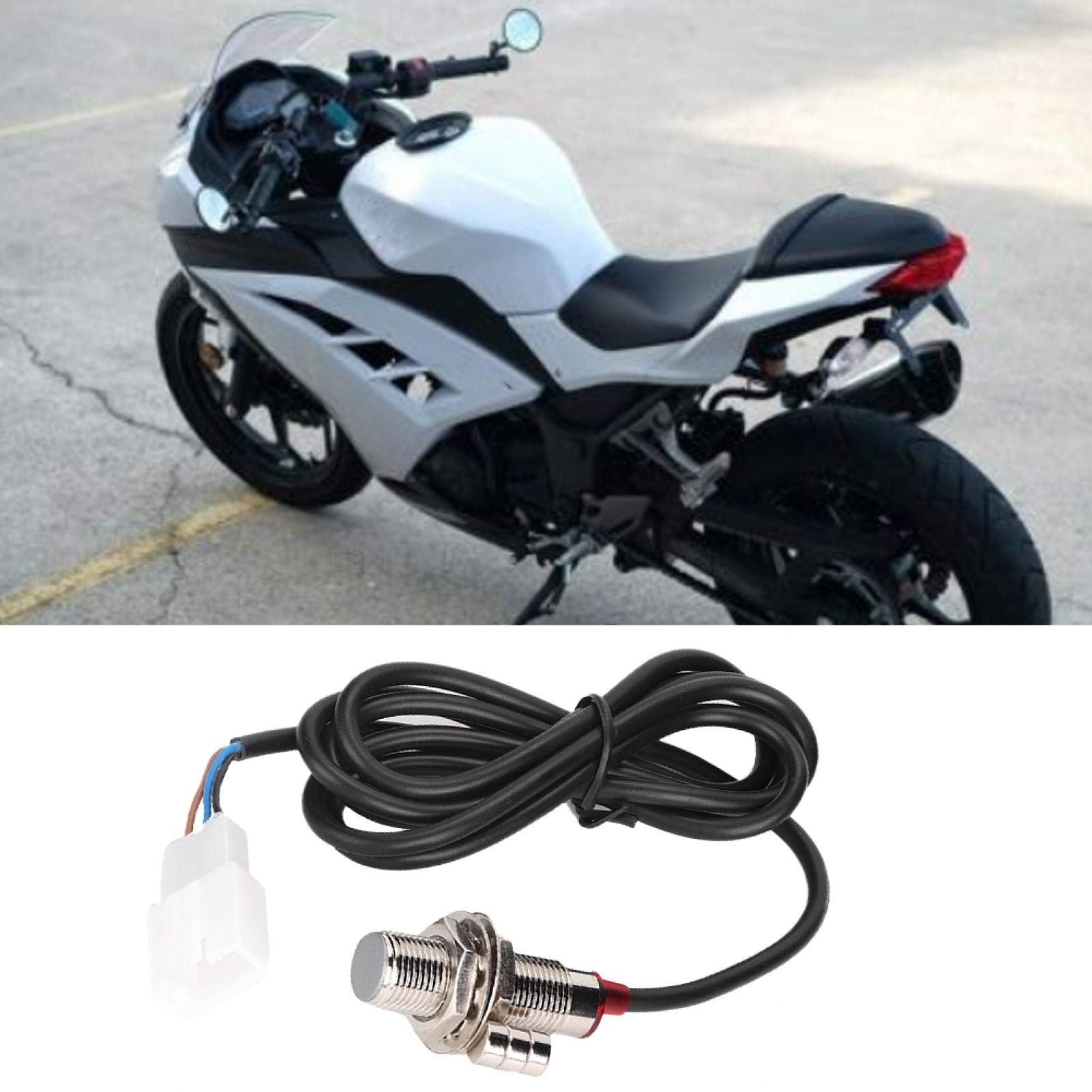 aqxreight - Adapter Czujnika Prędkości, Kabel Czujnika Prędkościomierza z 3 Magnesami do Cyfrowego Prędkościomierza Motocyklowego