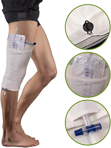 Miniatura 3 de Soporte para bolsa de pierna de catéter, funda para catéter, bolsa de pierna para orina, fundas para catéter, correa de pierna Foley, funda de bolsa