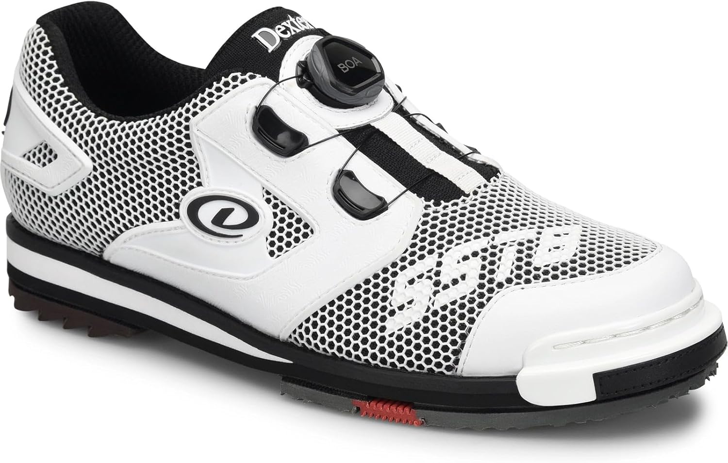 Dexter Mens Bowlng ShoeDexter Mens SST 8 Power Frame BOA Bowling Shoes - - WideWhite/Black 11.5 W US
