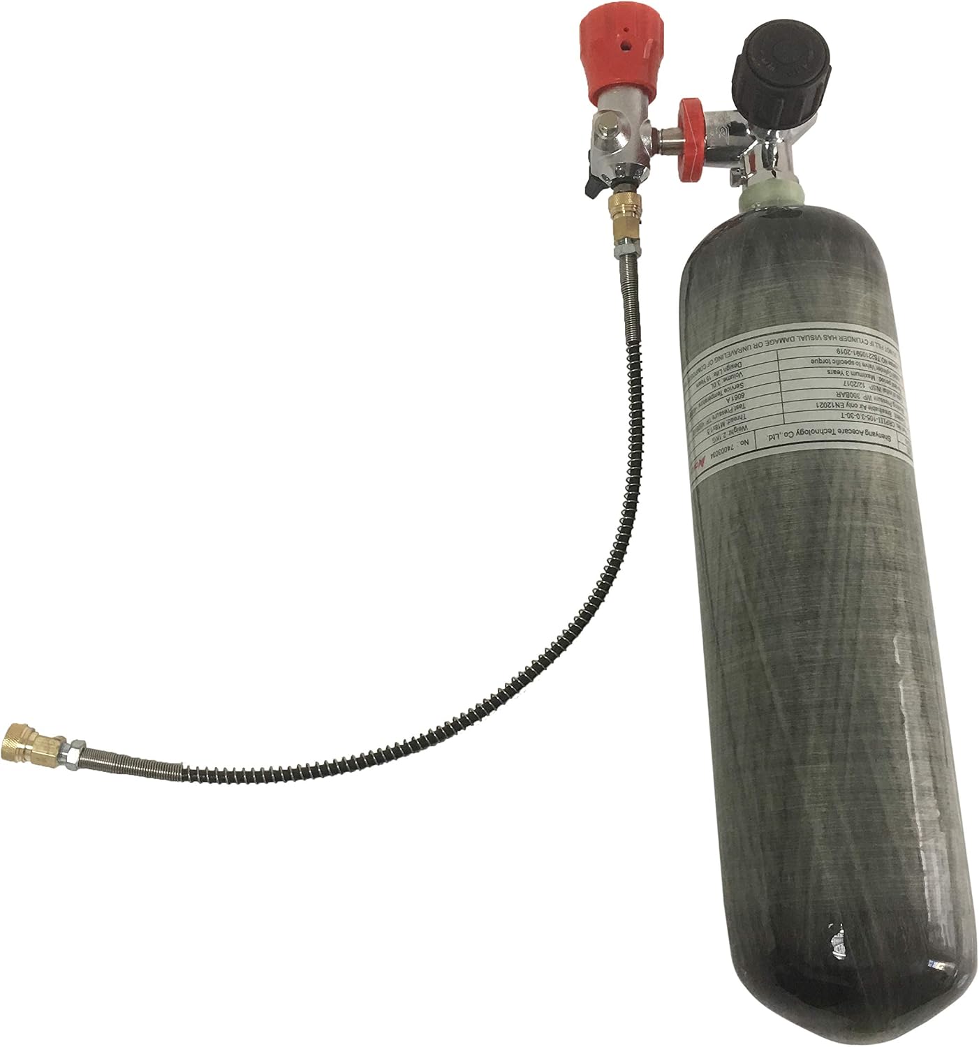 Acecare 3L CE 300Bar Carbon Fiber Hpa Tank Air Systems PCP Paintball Empty Bottle