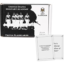 Army Flashcards - United States Military Academy Trivia West Points Most Interesting Facts, Myths and Legends! | Pack of 100 Trivia Cards | Perfect for Alumni, Cadets, and Visitors | Made in USA