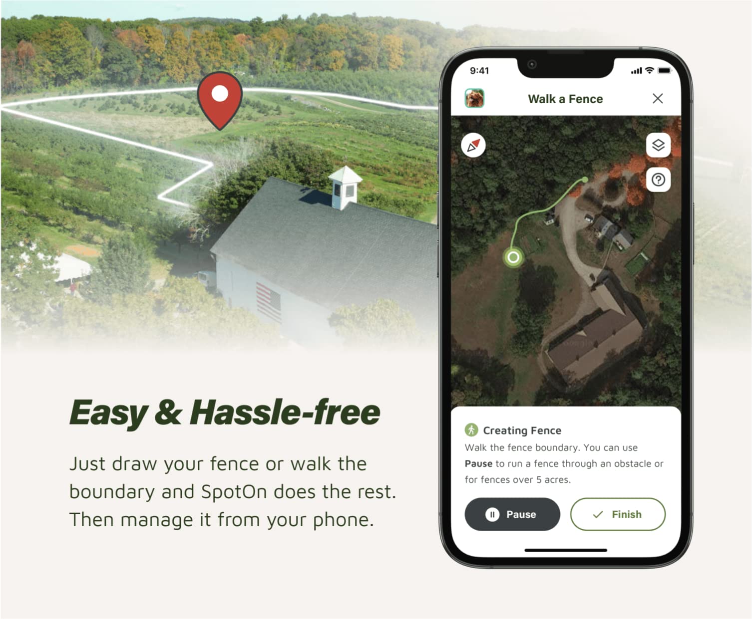 Spot On GPS Dog Fence, App Based Wireless Dog Fence