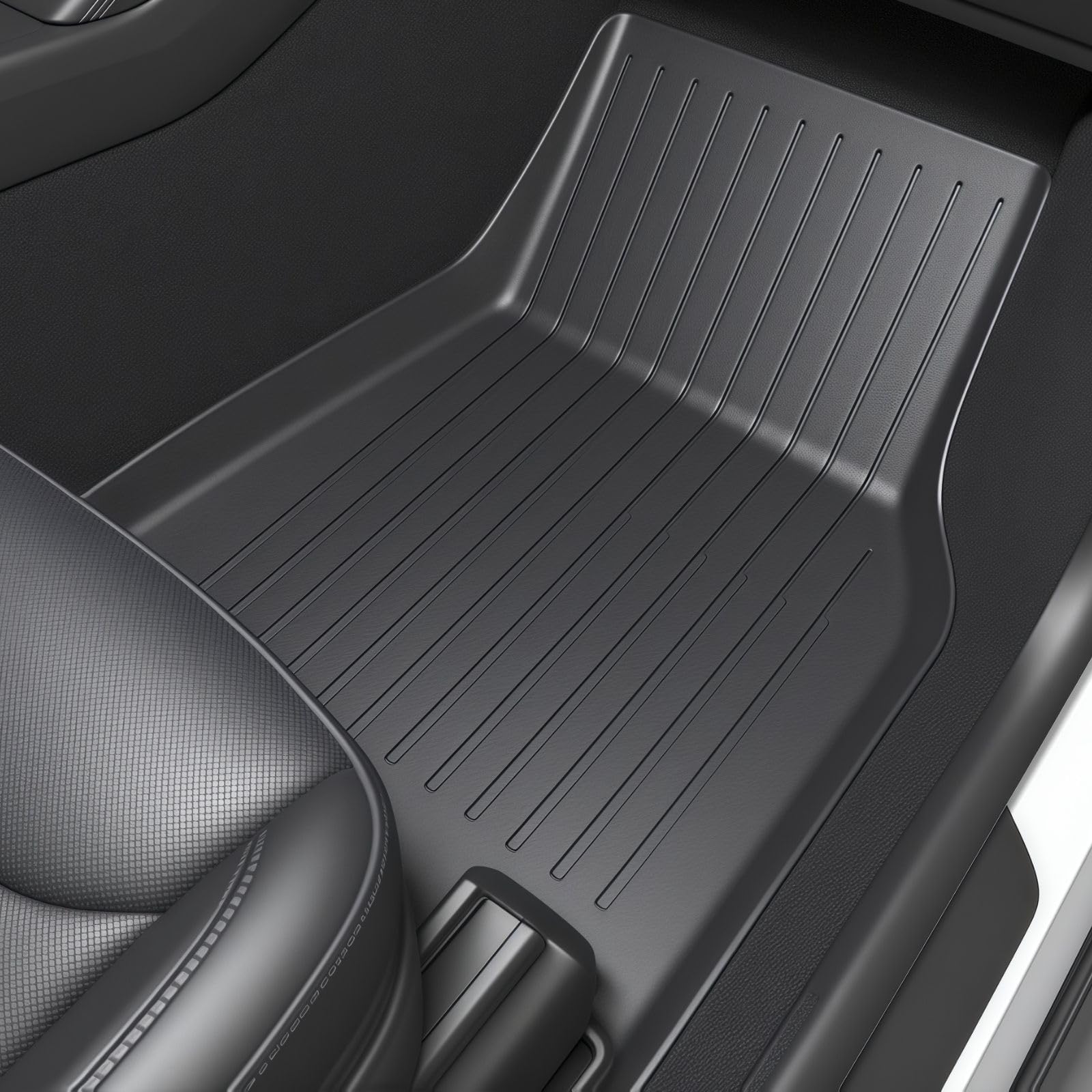 SUPER LINER 2025 2026 Tesla Model Y Juniper Floor Mats & Accessories & Extra-Thick TPE Cargo Liners CabinProtectโข for 5-Seater | All-Weather Pet & Child-Friendly System(Not for Standard)
