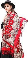 Vista 61 de DANA XU Manta de pashmina extragrande 100% de lana merina, bufanda de viaje, bufanda de cachemira para mujer, otoño e invierno, chal de gran