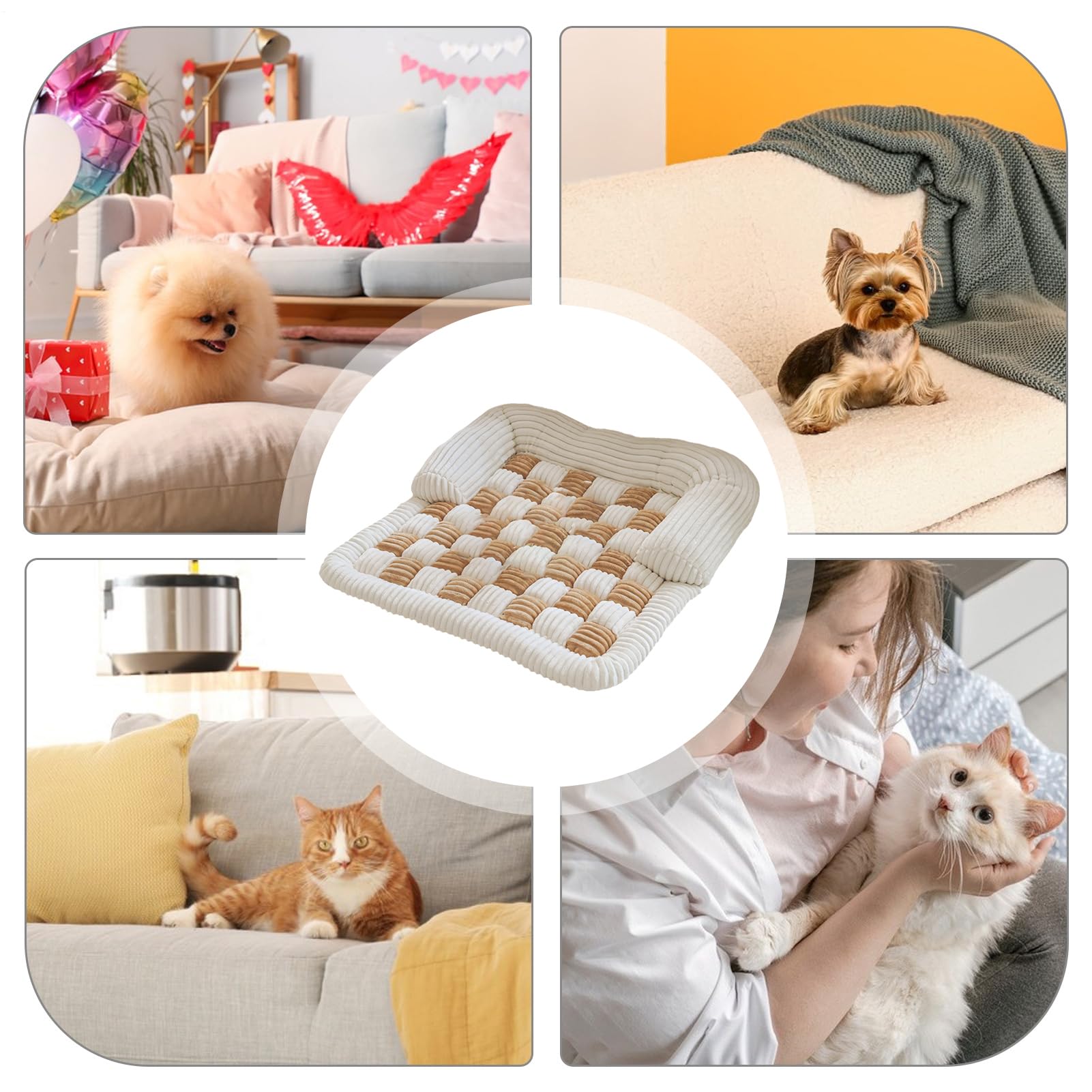 Copertura Per Divano Per Cani Cuscino In Flanella Antiscivolo 70 Cm | Lavabile Copertura Per Divano Per Animali Domestici Per Protezione Mobili Interni Gatto Cucciolo Sonno Rilassamento