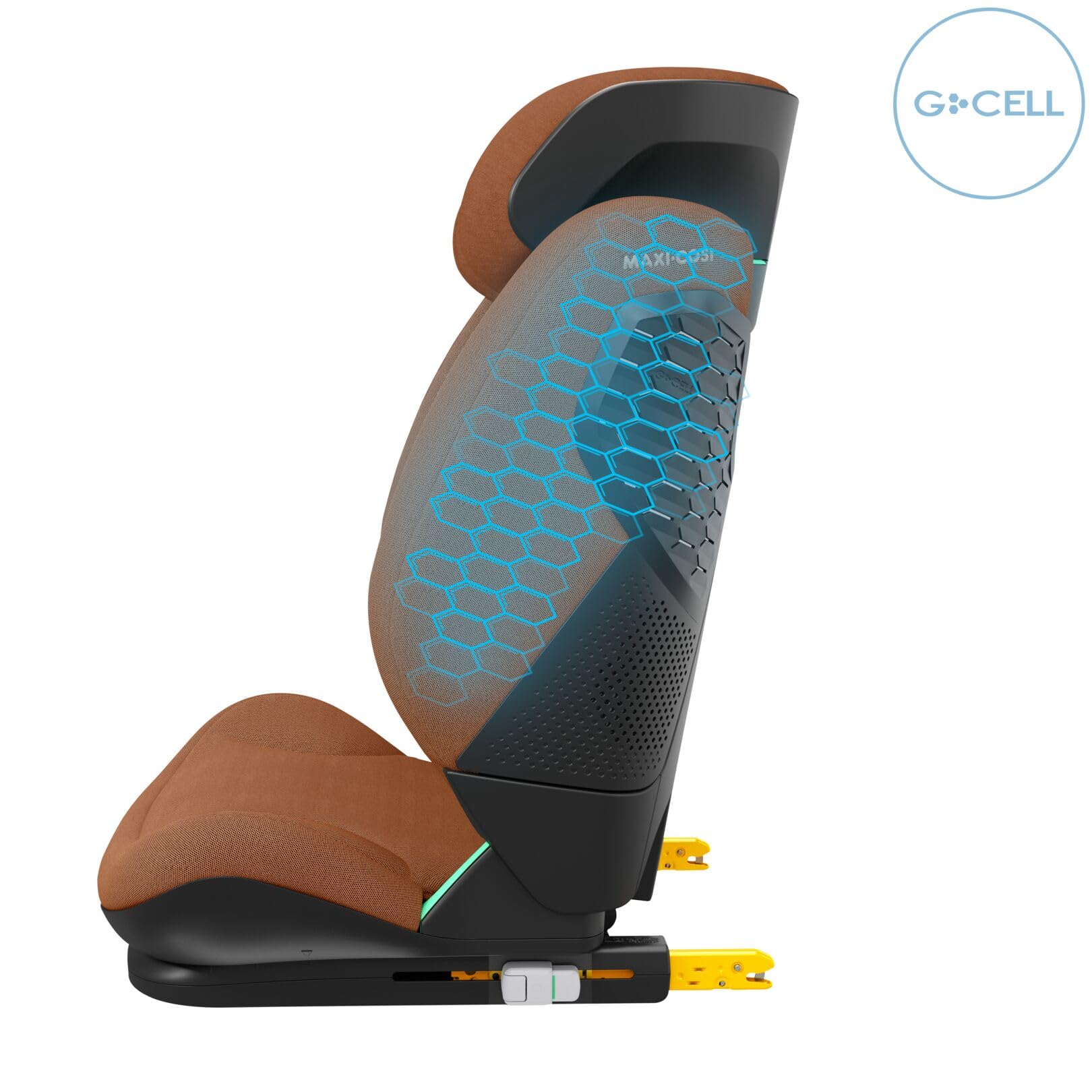 Maxi-Cosi RodiFix Pro² i-Size fotelik dziecięcy, 100-150 cm, 3,5-12 lat, fotelik samochodowy dla dzieci, 3 pozycje leżenia, ClimaFlow, regulowana wysokość/szerokość, G-CELL Side Impact Protection,