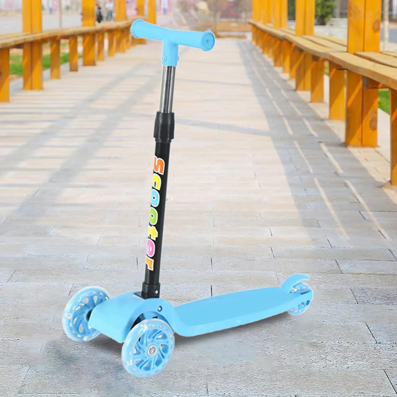 Trottinette portable | Trottinette pliable pour enfants – Vélo à trois roues pour garçons et filles de 2 à 8 ans, pour débutants, trajets en plein air, maison, camping, randonnée