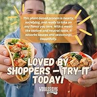 Vista 7 de Proteína vegetal texturizada, sustituto de carne vegana, 100% libre de hexano, fabricada con soja amarilla graduada #1, 100% vegana, fabricada