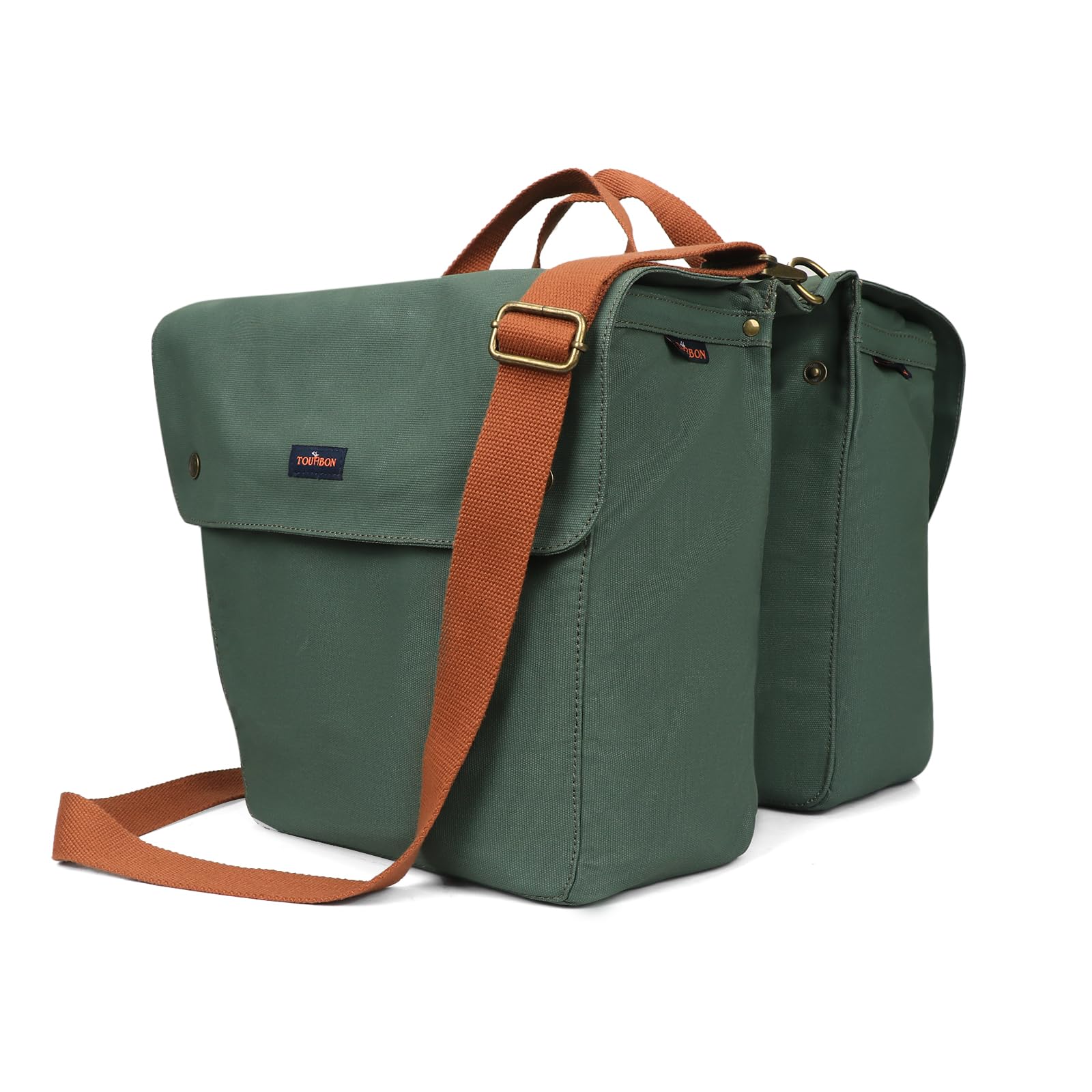 Amazon | Tourbon 自転車パニアバッグ 大容量キャンバスバッグ パニア