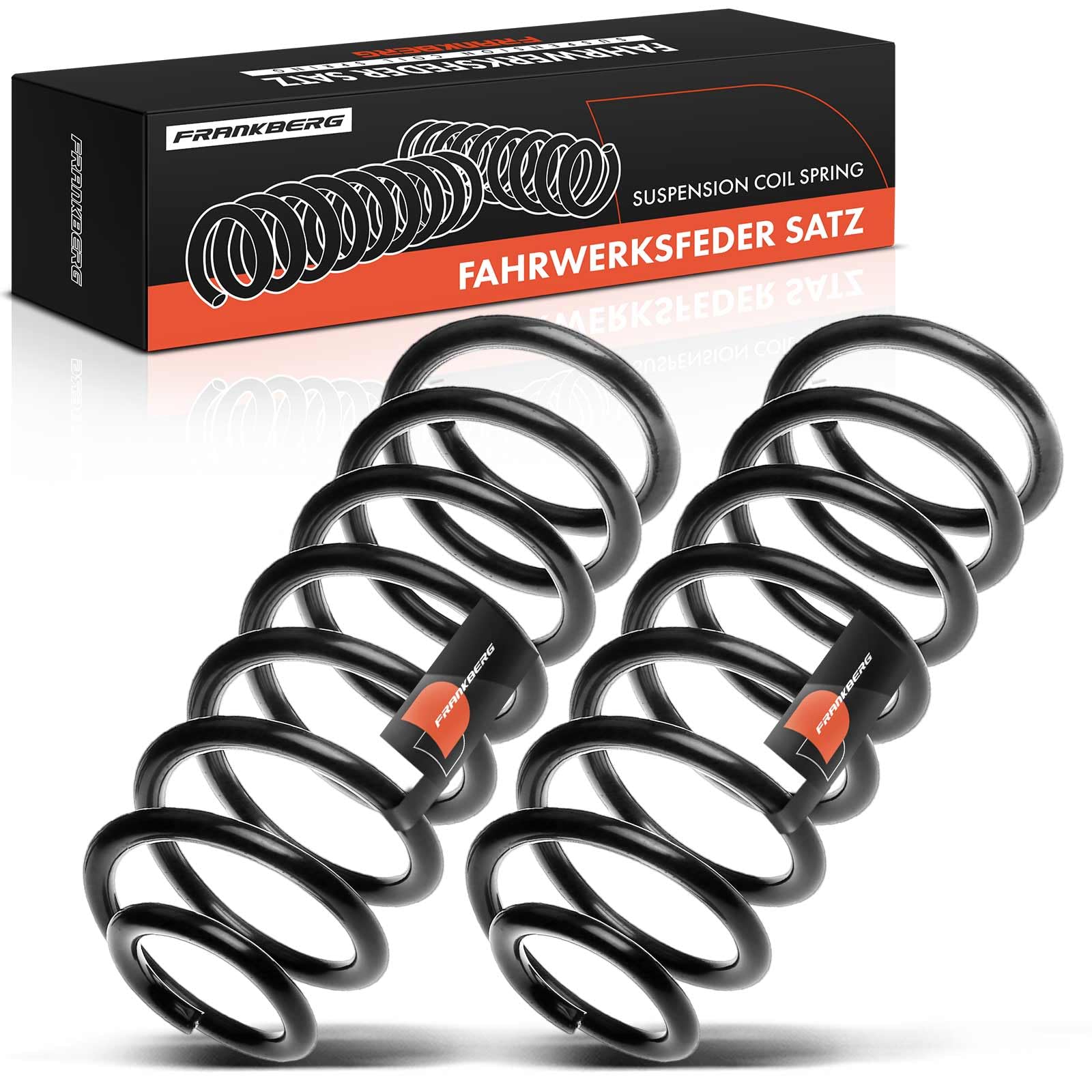 Frankberg 2x Ressort de suspension Compatible avec Classe A W168 A 140 A 160 CDi A 160 A 170 CDi A 190 1997-2004 Remplacer# 1683200408,RC5337
