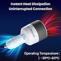 Vista 7 de Adaptador de Coche Mini Starlink 12V a 24V CC Convertidor de Aumento con Adaptador de Encendedor de Cigarrillos de Coche de 60W, Adaptadores