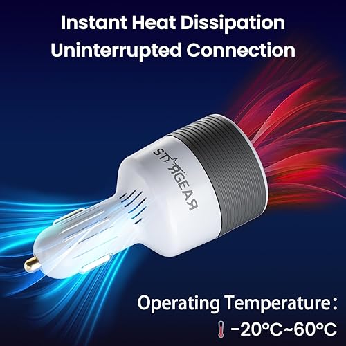 Miniatura 7 de Starlink Mini Adaptador de coche de 12 V a 24 V CC convertidor elevador con adaptador de encendedor de cigarrillos de automóvil de 60 W, Starlink