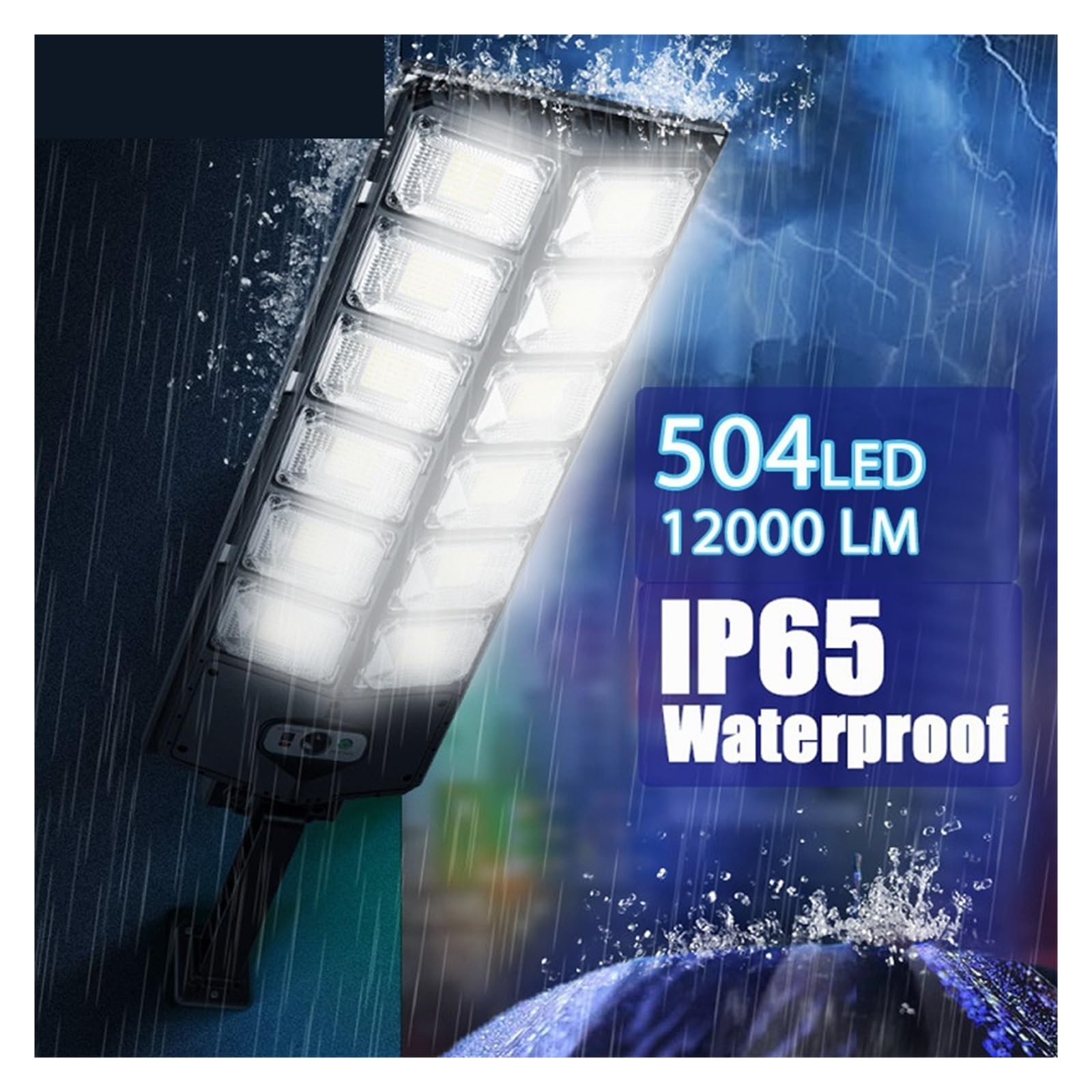 Farola solar Luces solares for exteriores de 12000 lúmenes, iluminación LED impermeable for jardín, calle, paisaje, balcón, Sensor de movimiento, lámparas de pared solares Brillo ultra alto durante to