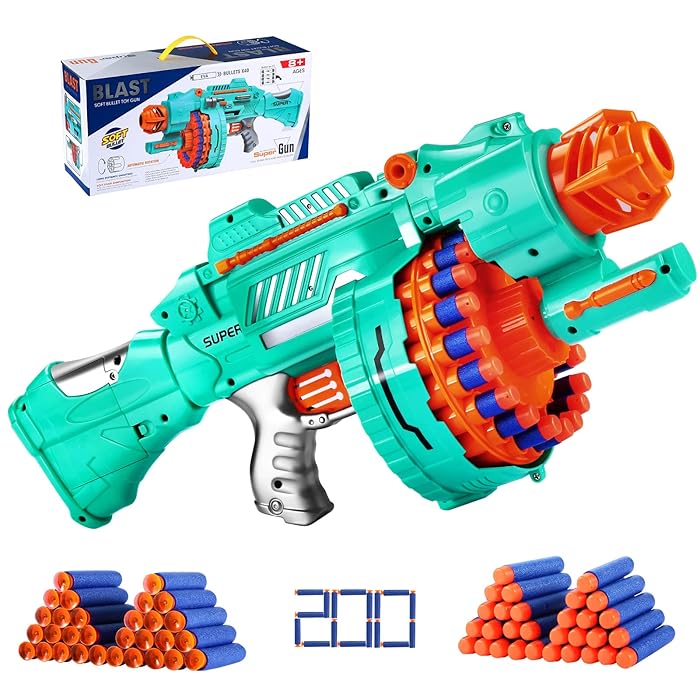 Buy Toy Gun for Nerf Guns Darts, Automatic Electric Toy Foam Blasters