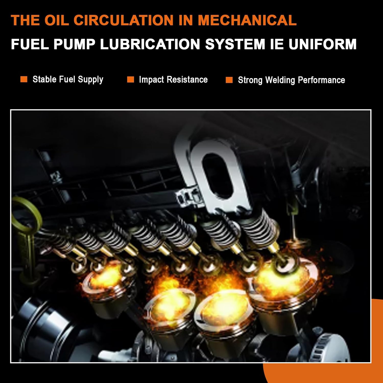 SP1344MP USMP01878 M16114 M16235 6440151 1523429 SP1065MP 602-1001 Mechanical Fuel Pump Compatible with GMC 100-3500 Series Trucks L6 1951-1962 Fit for Chevrolet Trucks L6 216Ci 235Ci 1937-1962