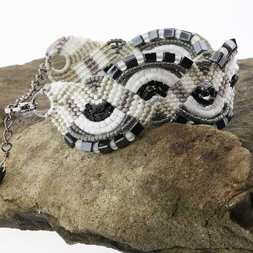 Miniatura 8 de The Beadsmith S-Lon - Paquete múltiple con 4 colores (Evergreen Mix) - Tex210, 18 cables, 0.197 in de diámetro, 10 yardas por color - para cuerdas,