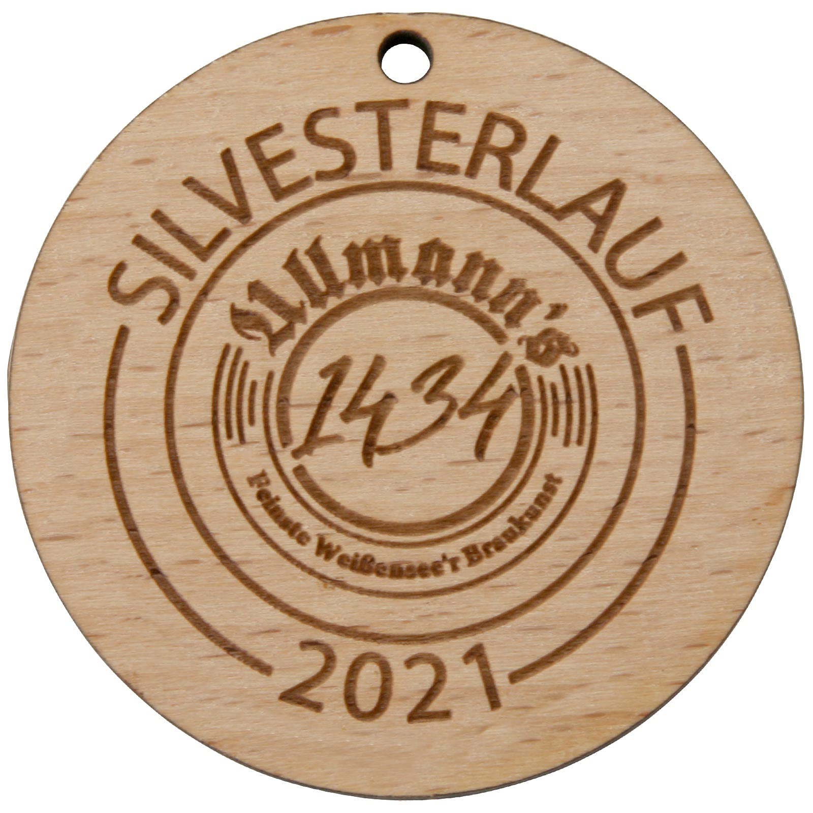 50 Stück Medaille aus Holz 55 mm nachhaltig 4mm stark individuell mit Gravur