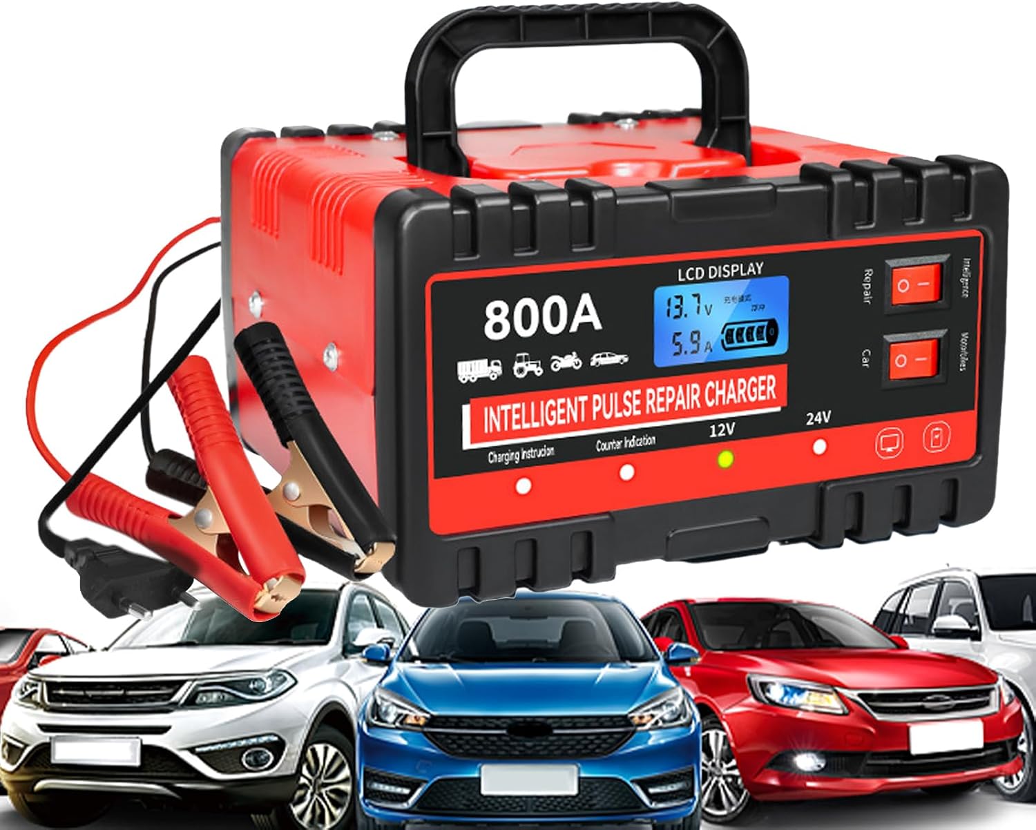 Battery Charger for Cars Portable Maintainer