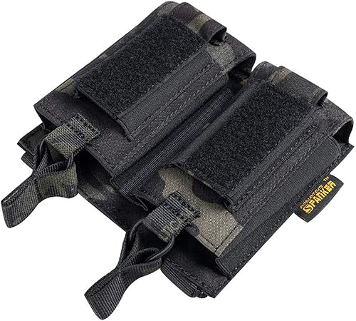 Miniatura 41 de EXCELLENT ELITE SPANKER Funda para rifle elástico Mag M4 M14 M16 AK AR para rifle elástico M4 M14 M16 AK AR para bolsa de pistola Mag Doble-Negro