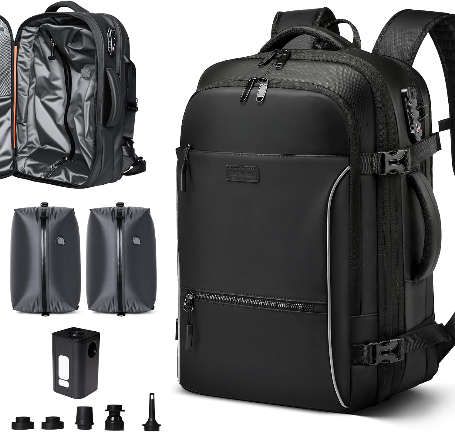 FIROVIAN 70L Travel Backpack with Vacuum Compression