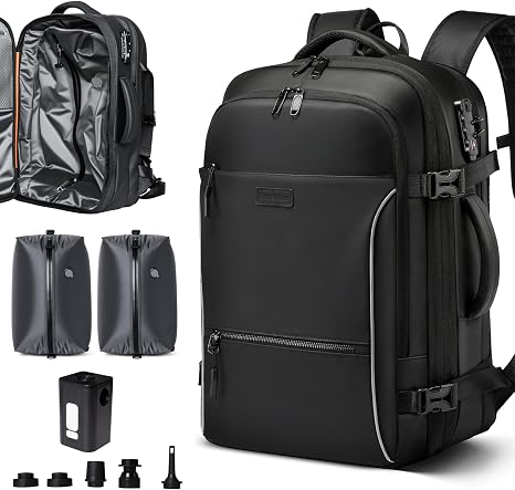 70L Travel Backpack with Vacuum Compression System