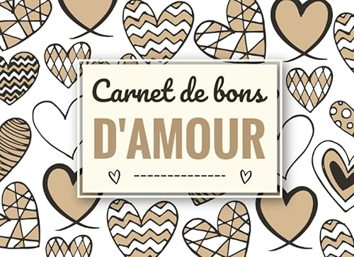 carnet de bons d'amour: 20 coupons vierges en couleur à remplir | chequier amoureux pour couple, idéal pour écrire des mots romantiques ou coquins | ... pour Saint Valentin, anniversaire ou Noël