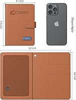 Vista 17 de Coredy Soporte para pasaporte con rastreador Bluetooth, funciona con Apple Find My (solo iOS), cubierta de pasaporte localizada, indicador de sonido