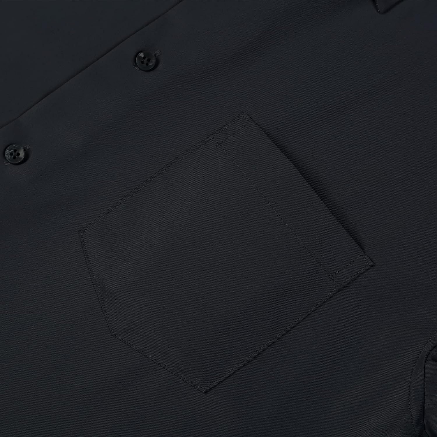 FAHIZO Men's Dress Shirt Regular Fit Soild Casual Business Formal Long Sleeve Button Down Shirts with Pocket - Image 4