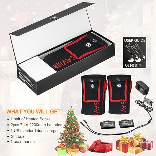 Miniatura 7 de Calcetines térmicos para hombres y mujeres, calcetines de batería para pies fríos, calcetines eléctricos térmicos para campamento, calentadores de