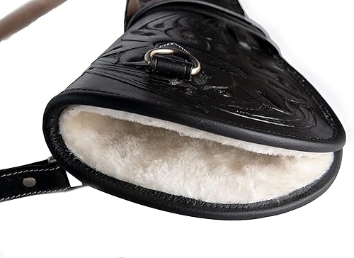 Miniatura 7 de Hulara Funda de cuero genuino para rifle de 16 a 20 pulgadas de longitud de barril de acción con palanca, para rifle de acción, funda de Winchester