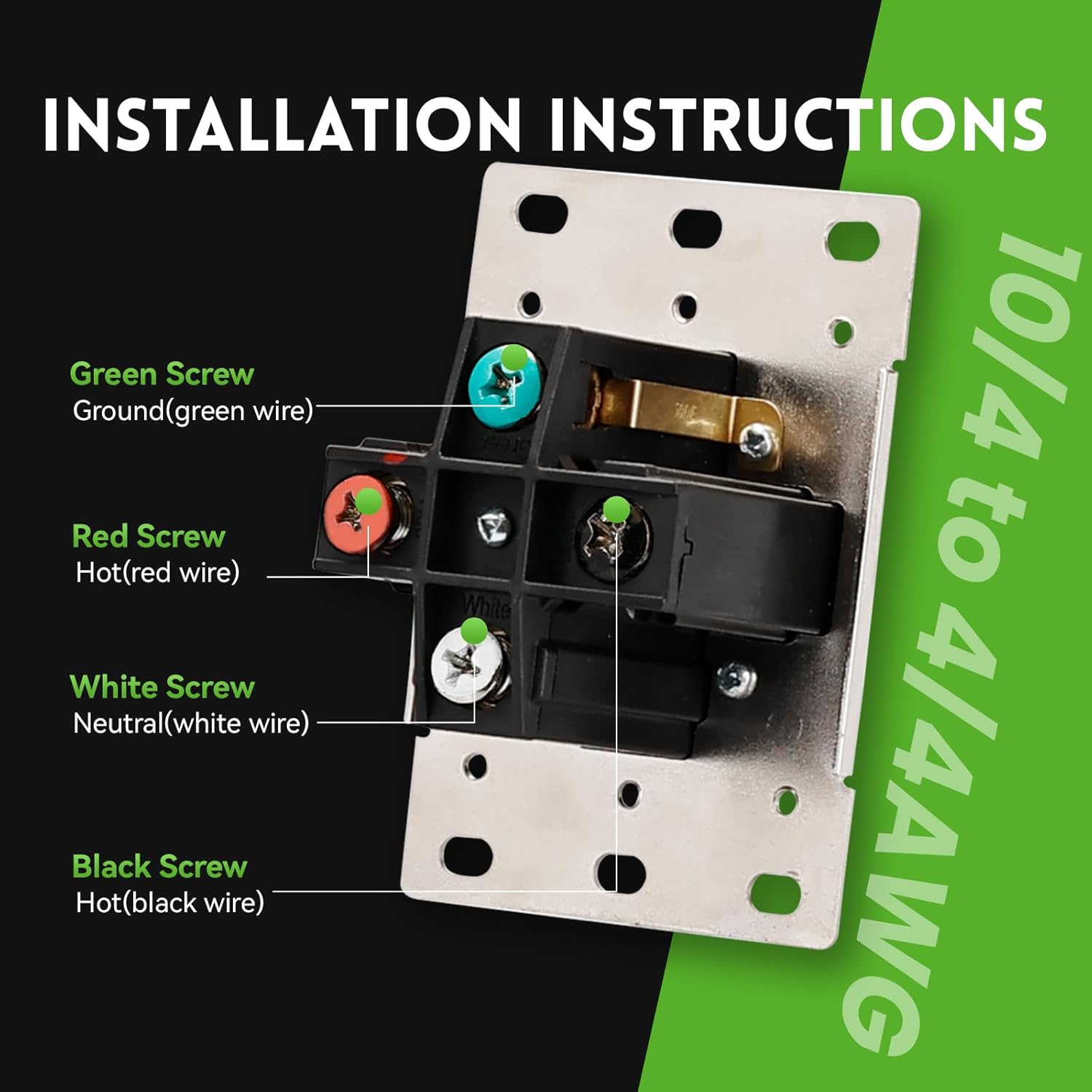 PLUGTUL NEMA 15-60R Flush Mounting Receptacle, 60Amp Receptacle Outlet, Straight Blade, Industrial Grade, 60 Amp, 250 Volt, ETL Listed