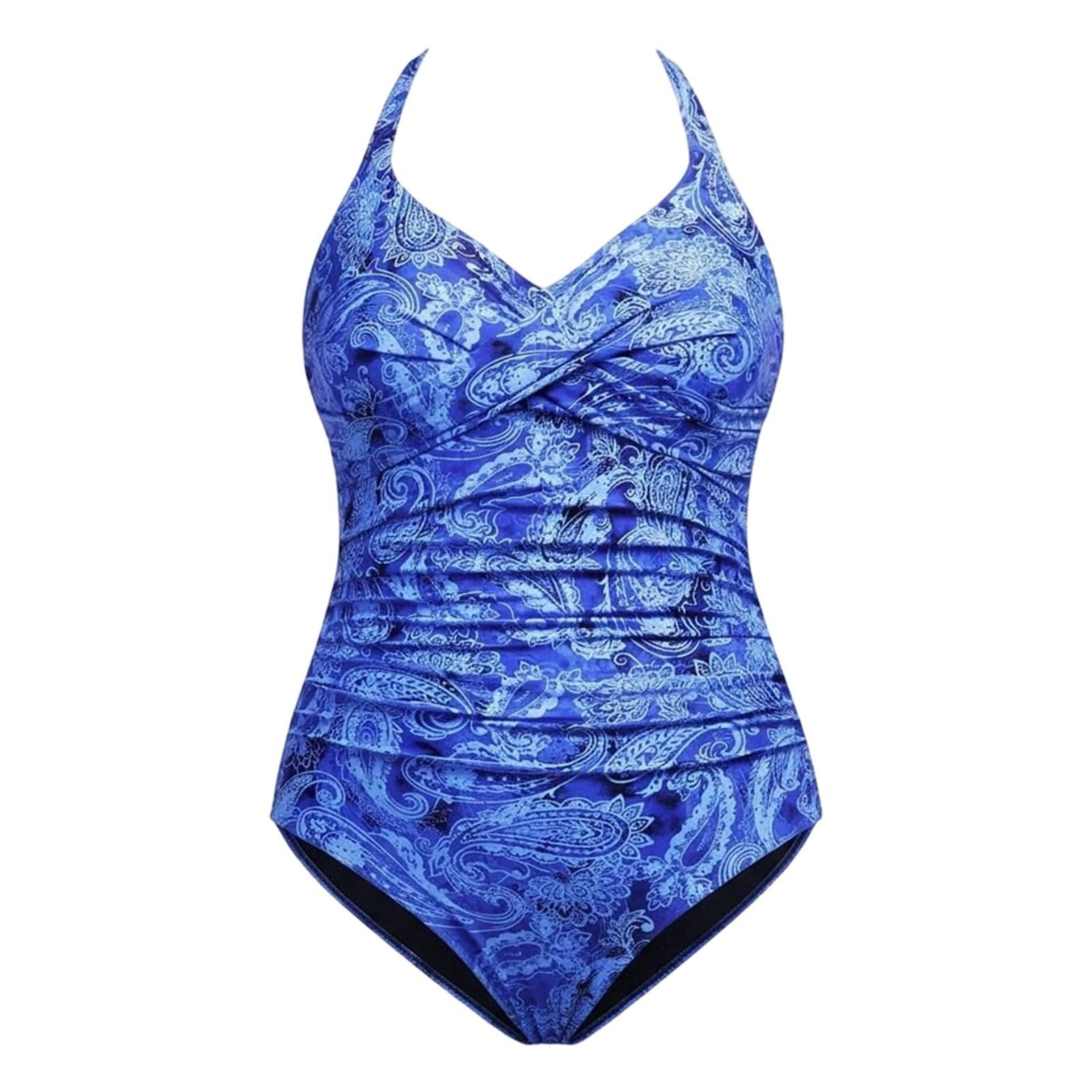 Maillot de Bain rétro Grande Taille Couvrant avec Jupe