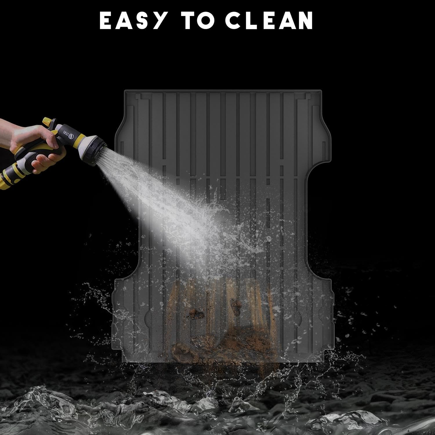 KARPAL Truck Bed Mat for 2017-2026 Ford F250 / F350 / F450 (6.75FT Bed), TPE All Weather Truck Bed Liner Cargo Trunk Accessories Pickup Liner