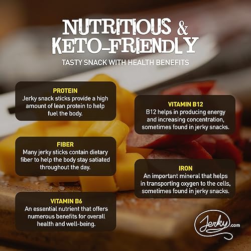 Miniatura 6 de Bolsa de regalo Extra Mile deliciosos bastones de carne en bolsas de estilo anticuado el mejor regalo para hombres palitos de carne de res venado