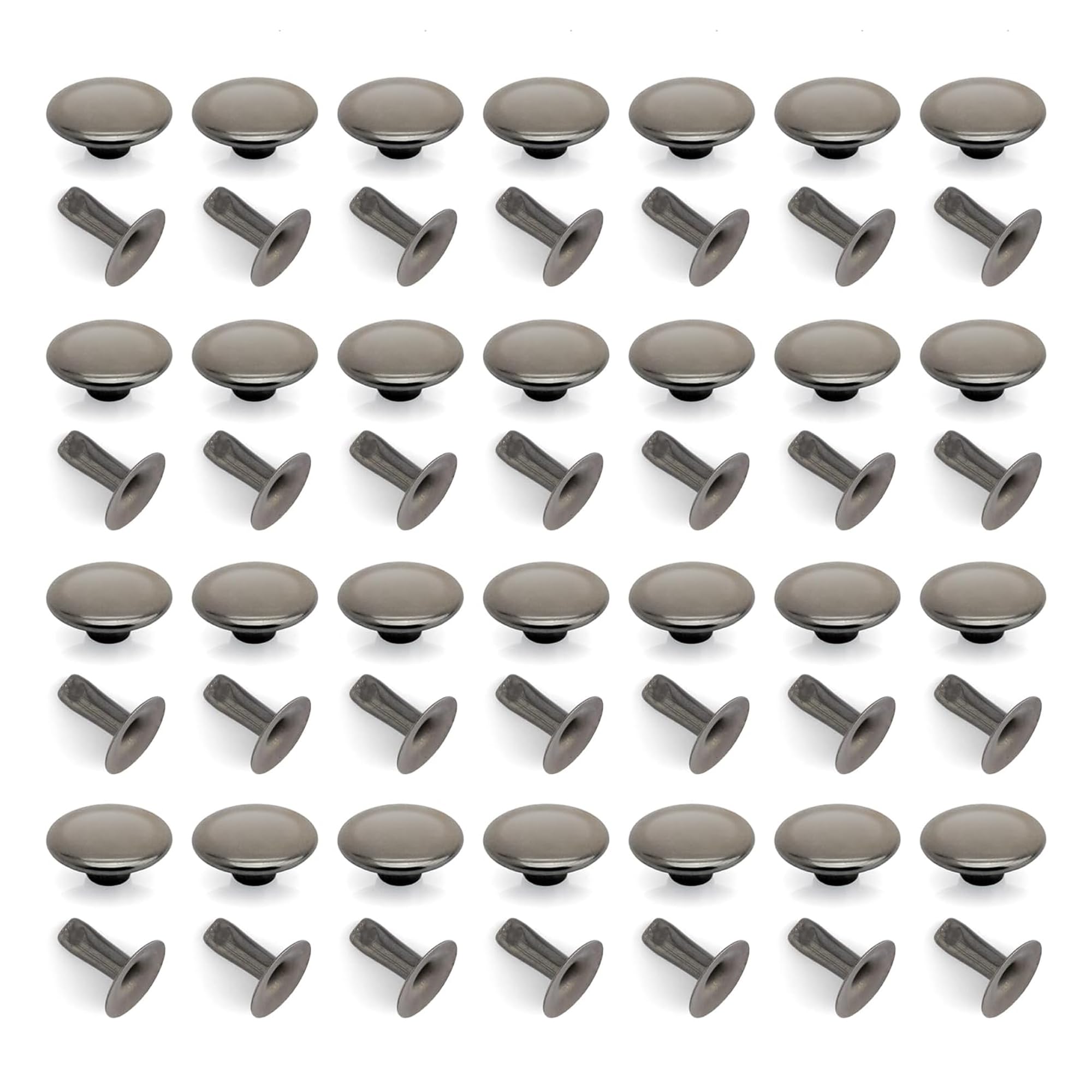 Amazon.com: CRAFTMEMORE 200 Pack Leather Rivets Single Cap Rapid