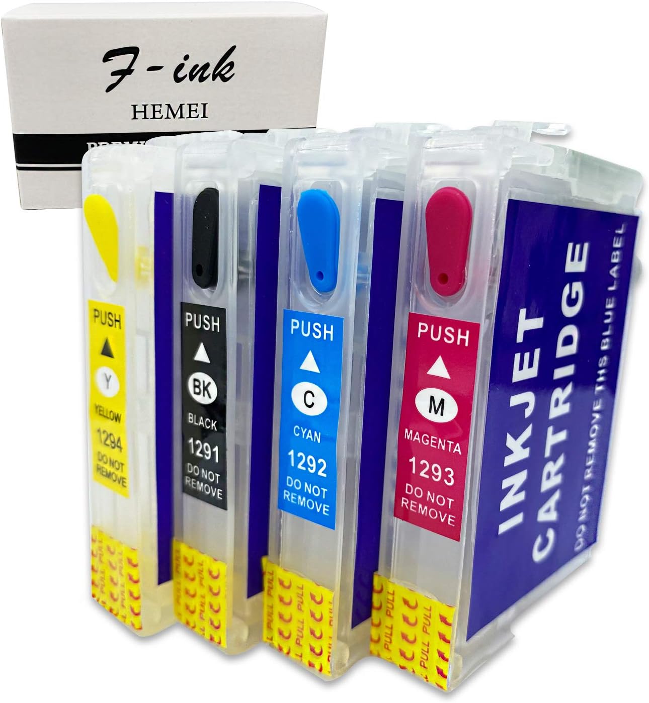 HEMEI T129 Empty Refillable Ink Cartridge for Epson B42WD SX435W SX230 SX235W SX420W SX425W SX430W SX435W SX438 SX440W SX445W SX525WD SX535WD SX620FW BX305 F BX305 FW bx525fw Printer