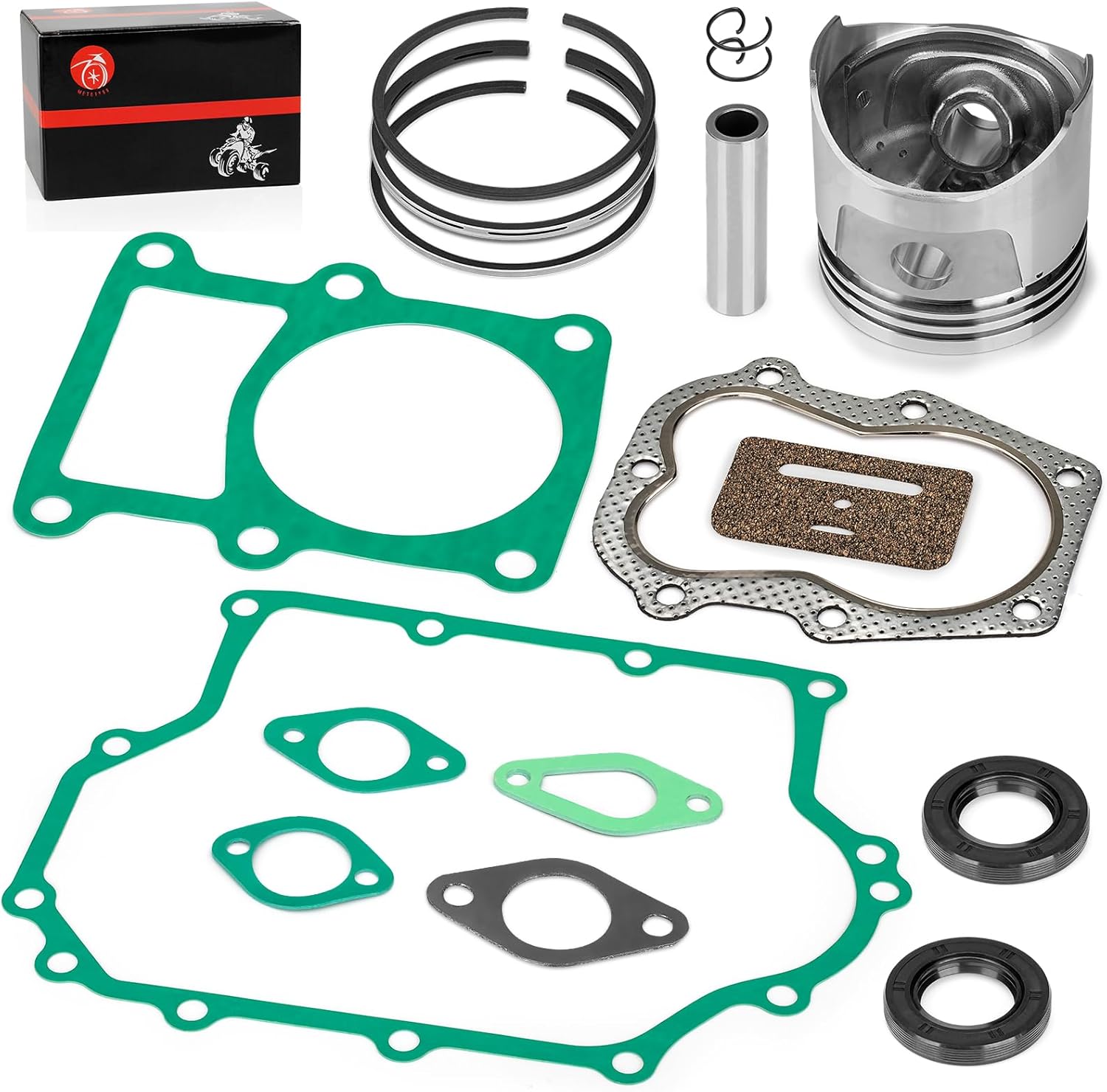 341cc Engine Rebuild Kit Piston & Ring w/Gasket STD for Club Car Gas Golf Cart 1986-1991 1012515
