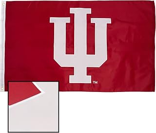 Desert Cactus Indiana University Flag – 3x5 Ft Embroidered Nylon Banner for Indoor/Outdoor Use, Hoosiers Design, for Events and Home Décor (Embroidered 3)